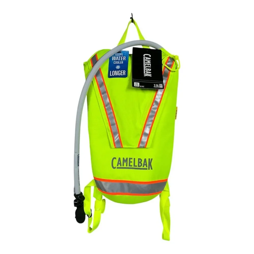 New Camelbak Hi Vis Hydration Pack 2.5L 85oz Mil Spec Crux Reservoir Reflective